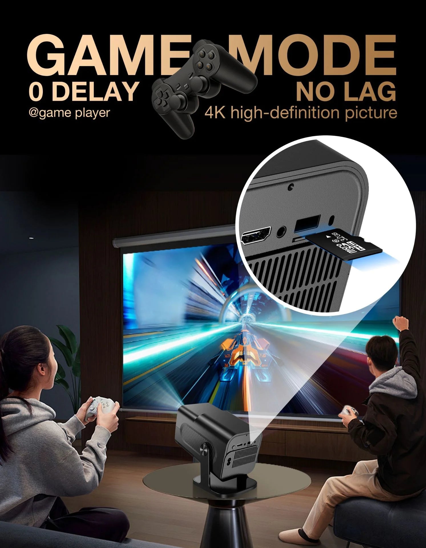 Portable Android Gaming Projector